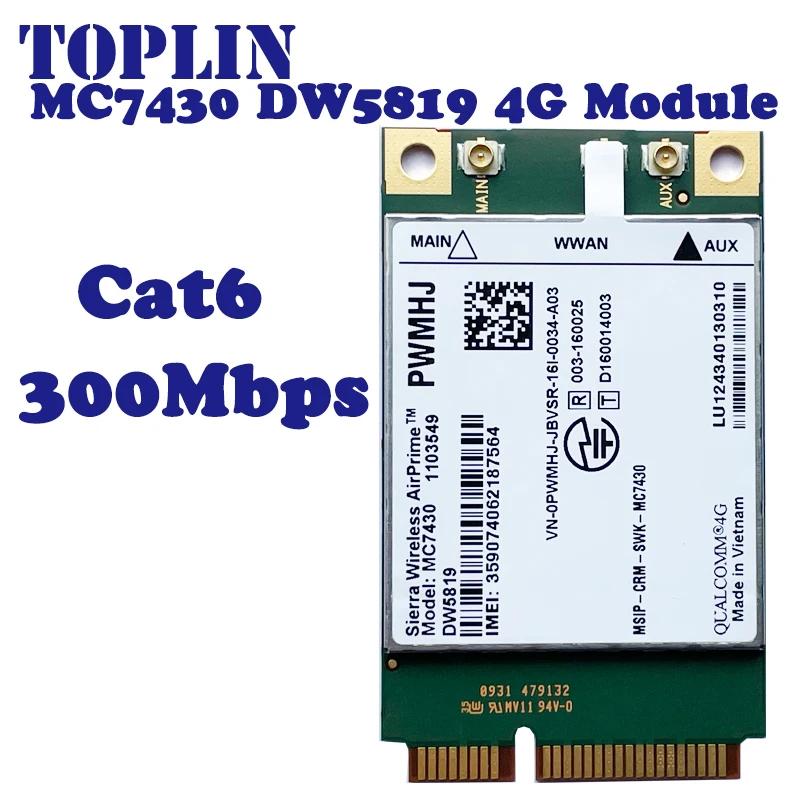  ƮϿ PCIe ̴ 4G ī, MC7430 4G , FDD-TDD LTE CAT6 HSPA + GNSS WWAN ī